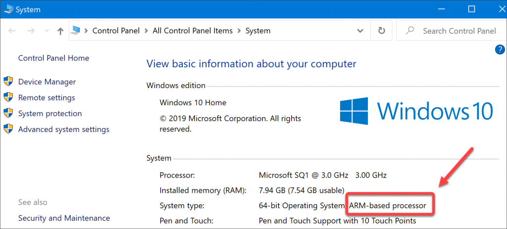 Windows con ARM