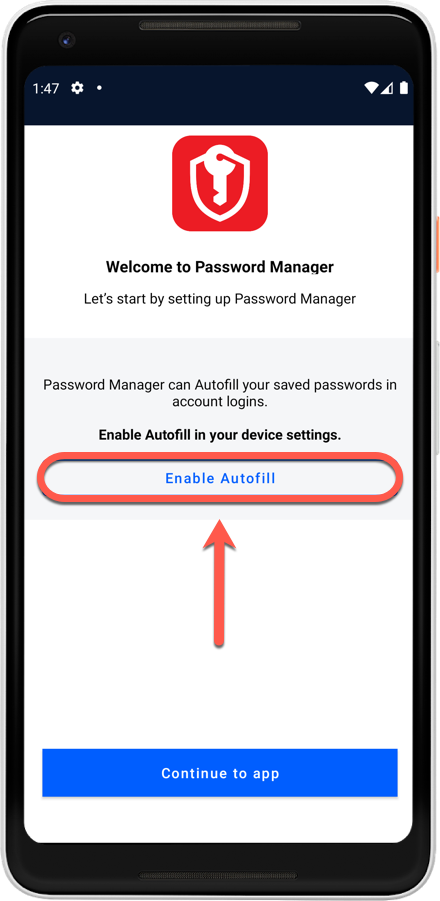 How to install Bitdefender Password Manager on Android - Enable Autofill