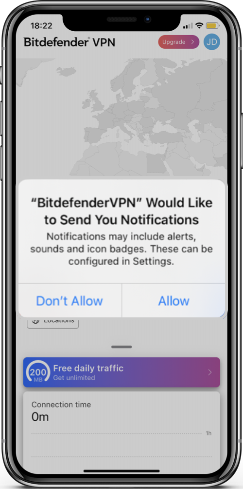 Notifications - How to install Bitdefender VPN on iOS