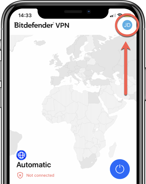 nome - Restaurar as compras dentro do app em Bitdefender VPN