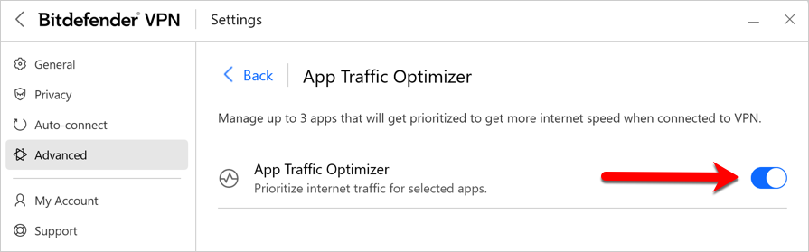 recurso App Traffic Optimizer
