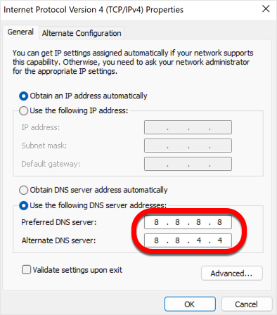 Alterar o DNS no Windows
